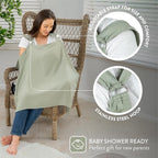 4 in 1 Special Bundle Wrap blanket + Nursing Apron (Free Feeding Spoon and pecifier)
