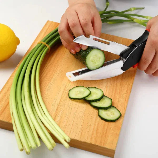 2 in 1 Kitchen Food Chopper Scissor