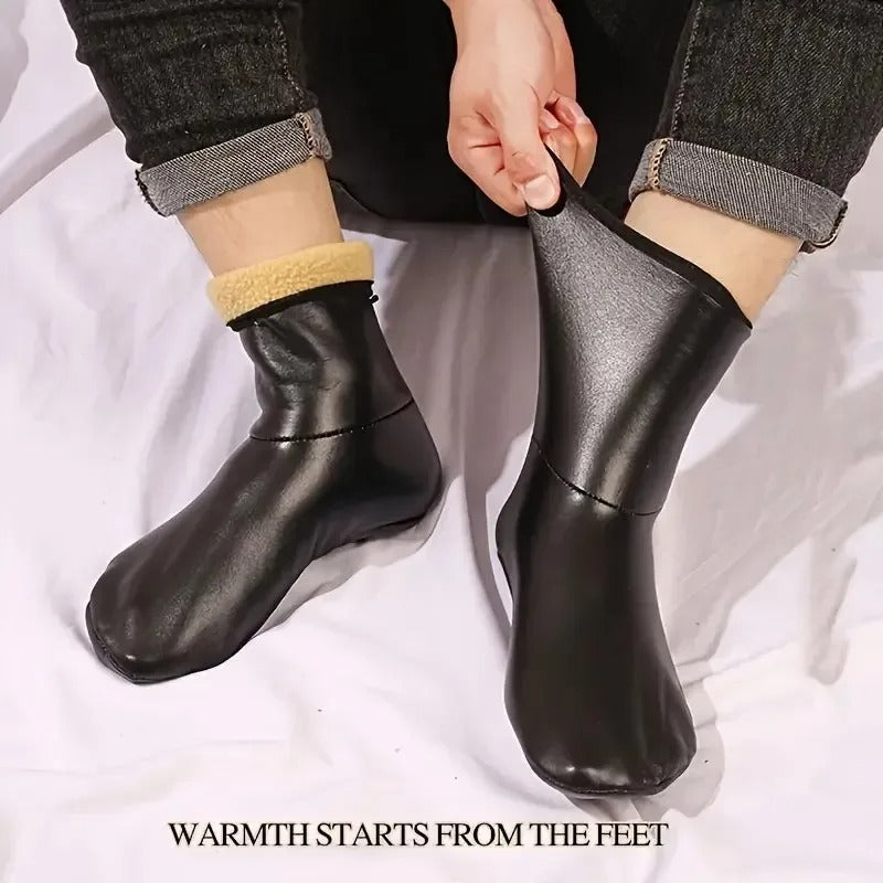 Premium Wool Leather Socks