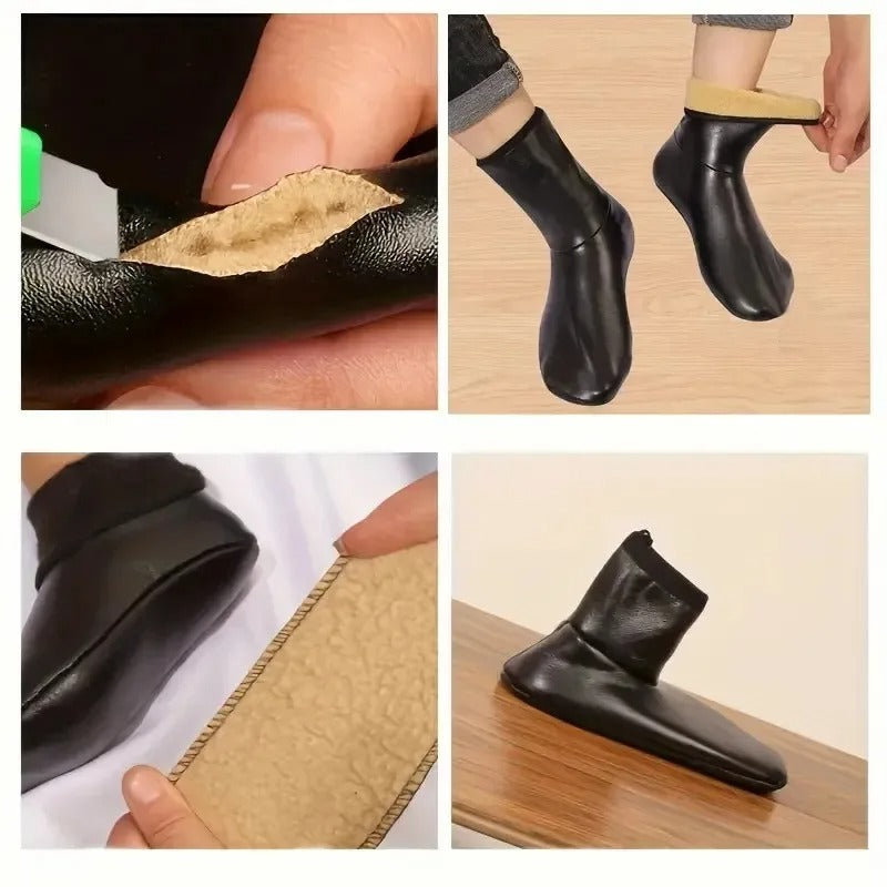 Premium Wool Leather Socks